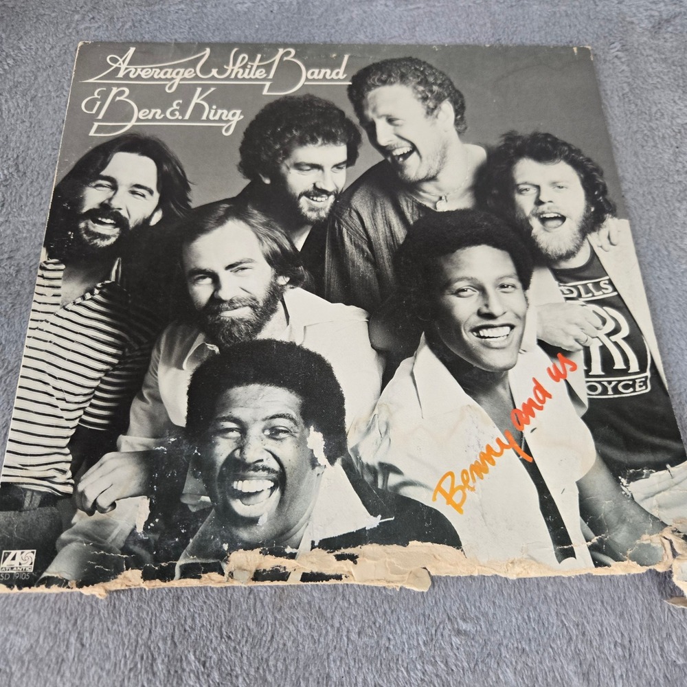 Average White Band & Ben E King Benny and Us Vinyl LP Atlantic SD 1977 Soul
